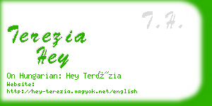 terezia hey business card